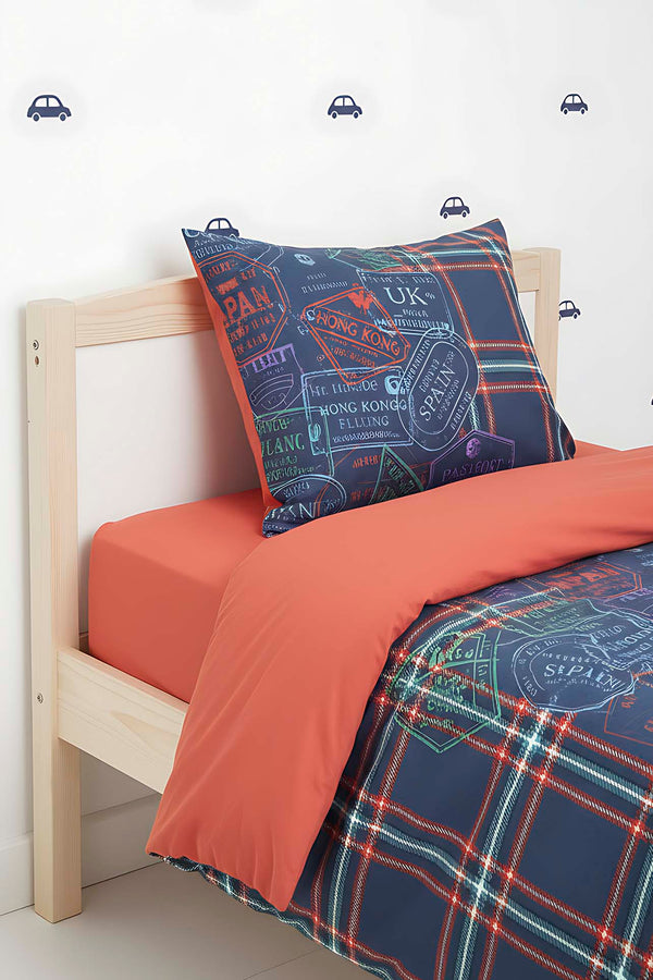 Pleds Cinnamon %100 Cotton Single Duvet Cover Set