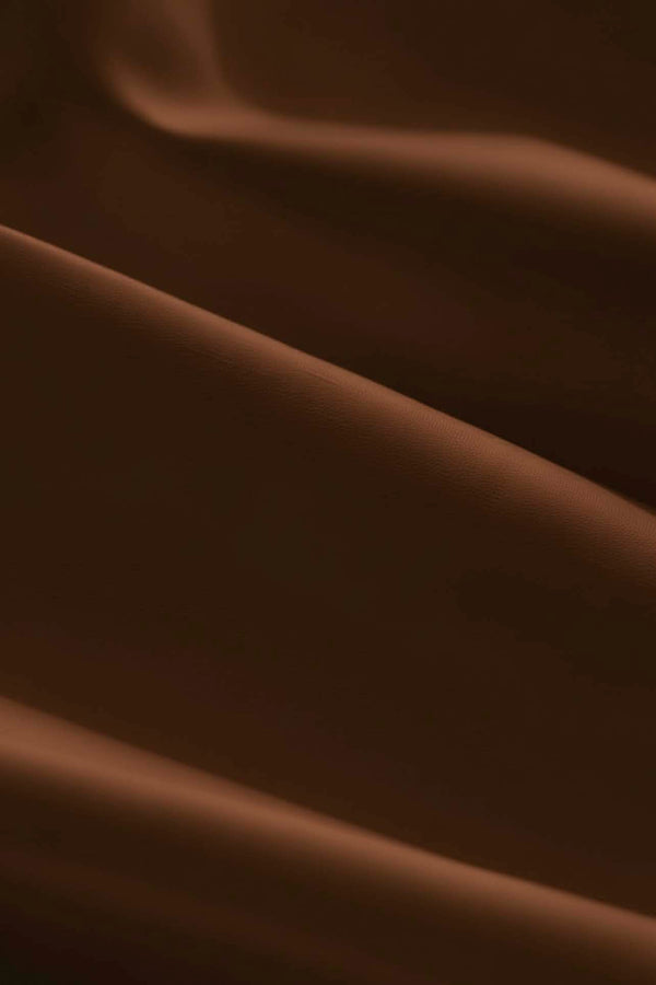 Brown Double Cotton Plain Bed Sheet