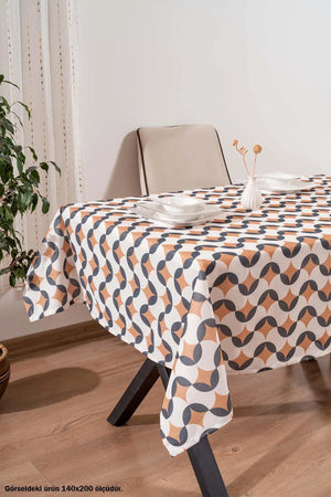 Geometric Abstract Tablecloth, Table Linen, Picnic Cloth