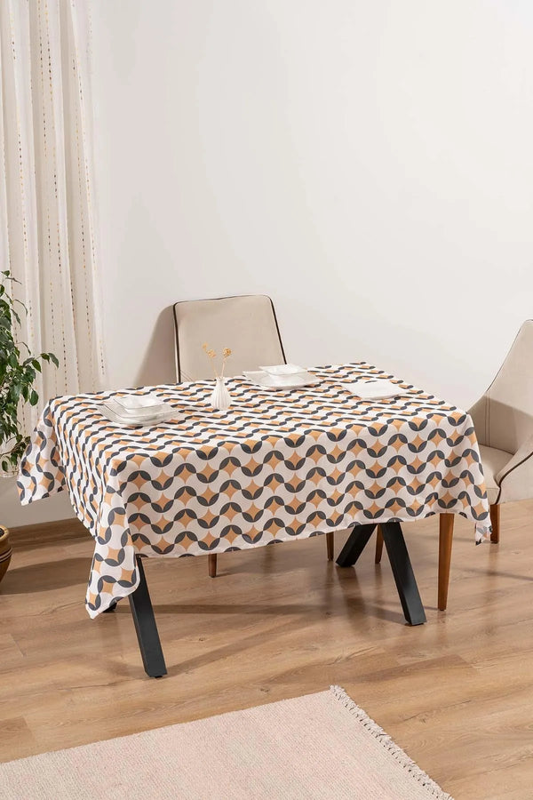 Geometric Abstract Tablecloth, Table Linen, Picnic Cloth