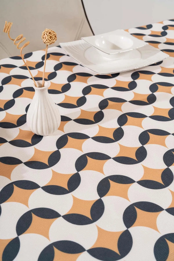 Geometric Abstract Tablecloth, Table Linen, Picnic Cloth