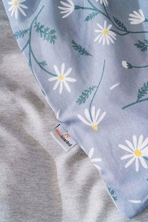 Gray Daisies Double Bedding Set Cotton