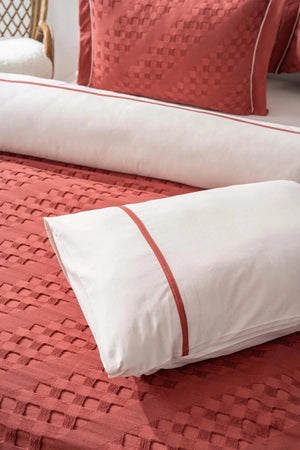 Helen Brick Double  7 Piece Bedspread & Bedding Set