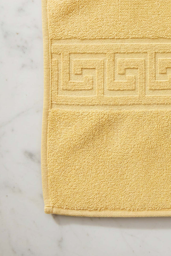 Yellow Greek 2-Piece 100% Cotton Towel Set