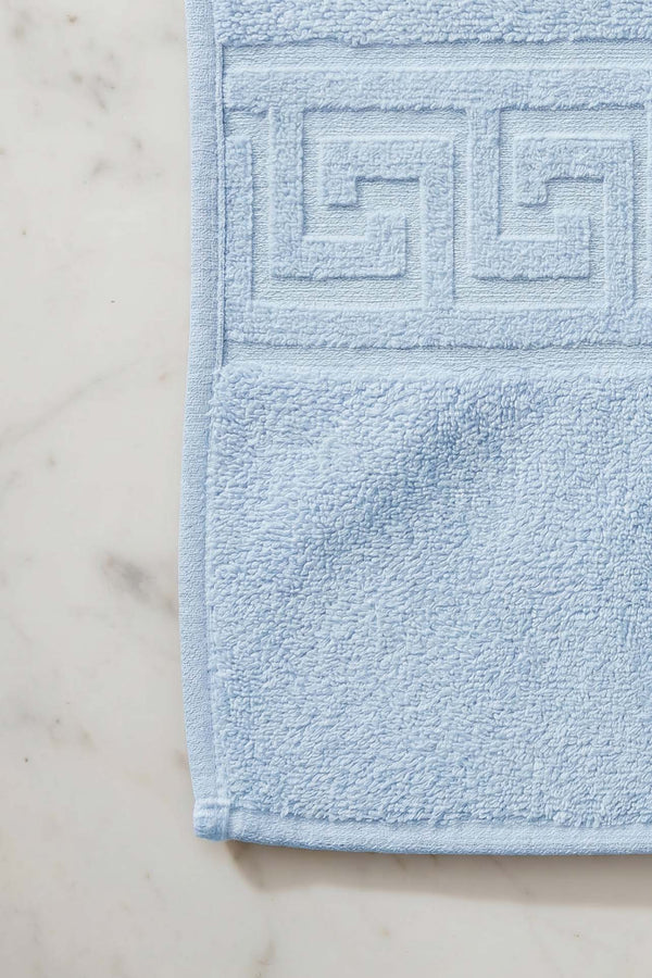 Blue Greek 2-Piece 100% Cotton Towel Set