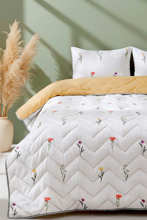 Bella Double Size Cotton Quilted Bedspread & Pike
