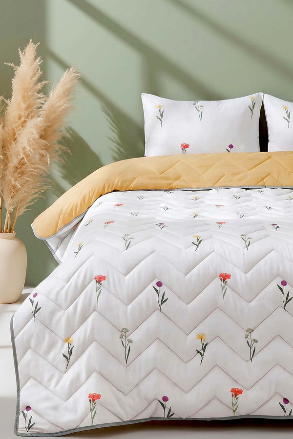Bella Double Size Cotton Quilted Bedspread & Pike