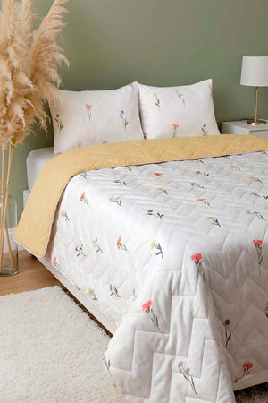 Bella Double Size Cotton Quilted Bedspread & Pike