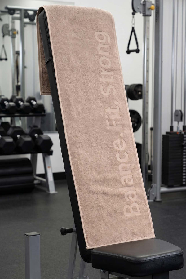 BFS Beige 100% Cotton Sports Towel 30x120 cm
