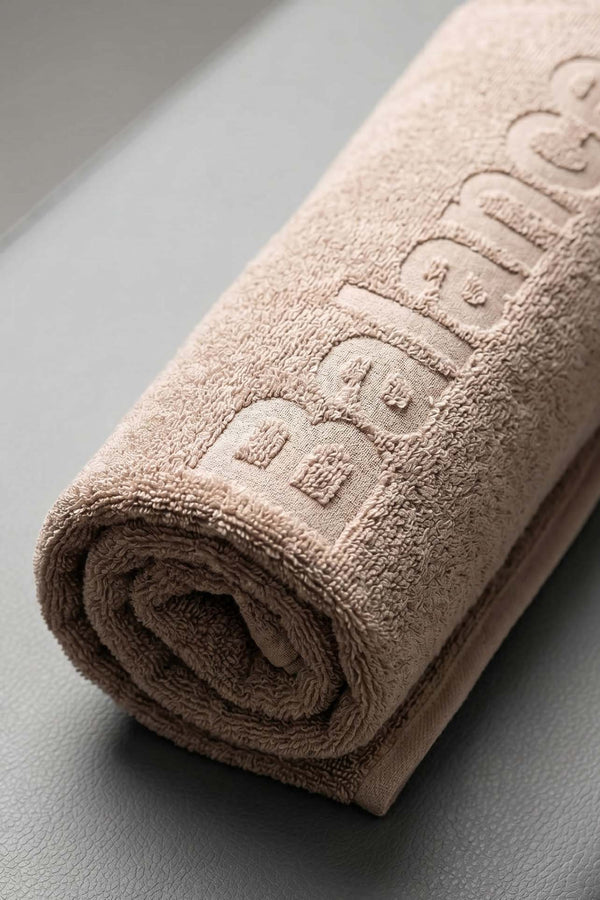 BFS Beige 100% Cotton Sports Towel 30x120 cm
