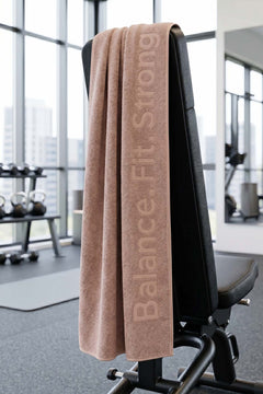 BFS Beige 100% Cotton Sports Towel 30x120 cm