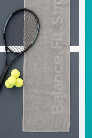 BFS Grey 100% Cotton Sports Towel 30x120 cm