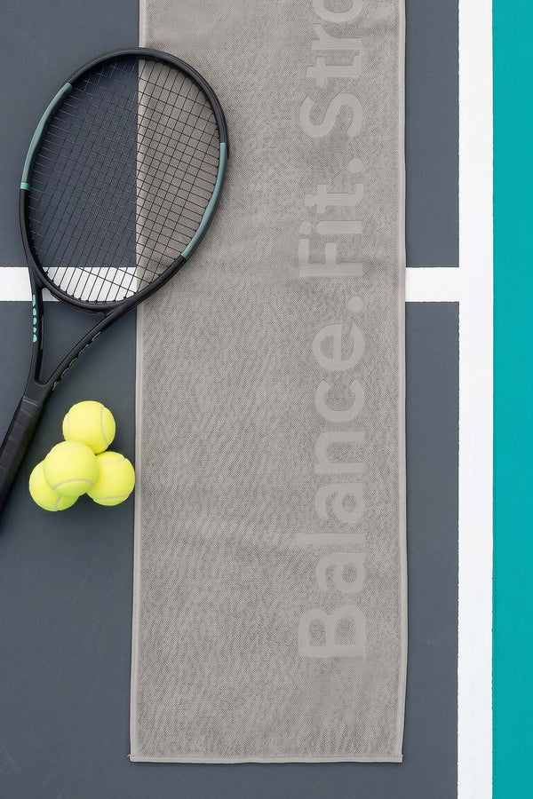 BFS Grey 100% Cotton Sports Towel 30x120 cm