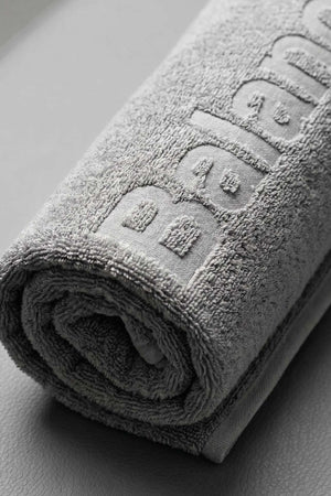 BFS Grey 100% Cotton Sports Towel 30x120 cm