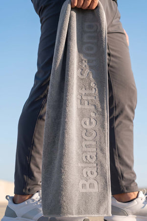 BFS Grey 100% Cotton Sports Towel 30x120 cm