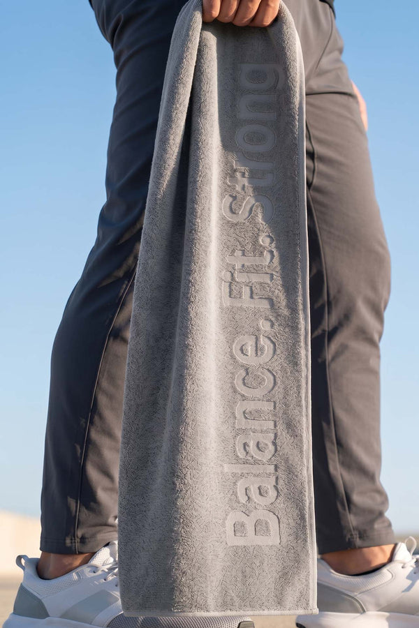 BFS Grey 100% Cotton Sports Towel 30x120 cm