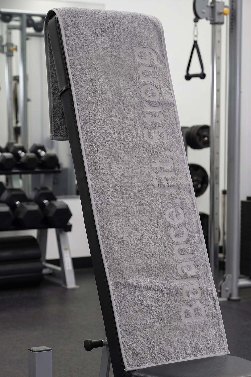BFS Grey 100% Cotton Sports Towel 30x120 cm