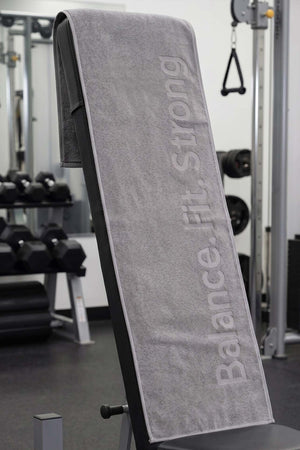 BFS Grey 100% Cotton Sports Towel 30x120 cm