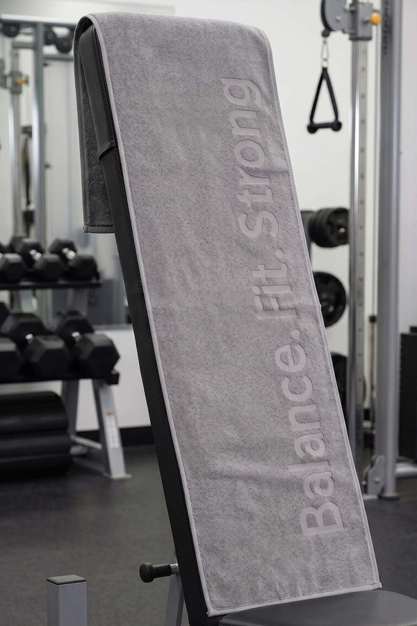 BFS Grey 100% Cotton Sports Towel 30x120 cm