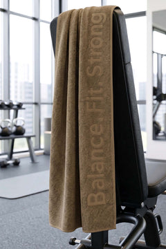 BFS Khaki 100% Cotton Sports Towel 30x120 cm