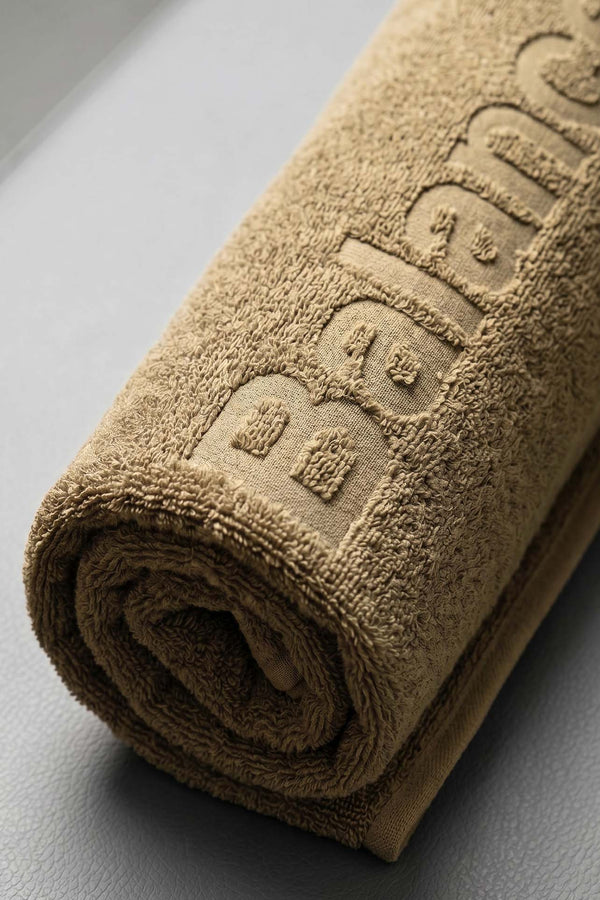 BFS Khaki 100% Cotton Sports Towel 30x120 cm