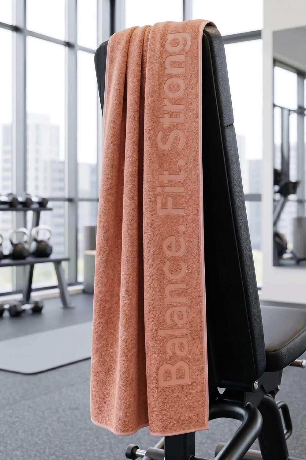 BFS Orange 100% Cotton Sports Towel 30x120 cm