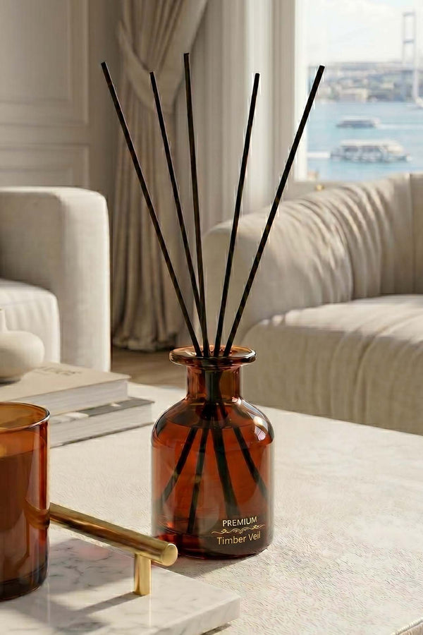 Timber Veil Sandalwood Reed Diffuser – 150 ml