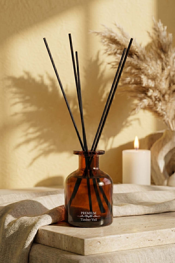 Timber Veil Sandalwood Reed Diffuser – 150 ml