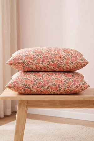 Pink Spring Cotton 2-Piece Pillowcase Set 50x70 cm