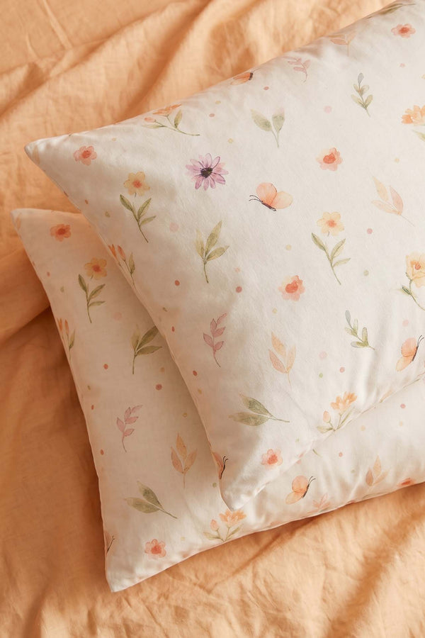 Soft Floral Cotton 2-Piece Pillowcase Set 50x70 cm