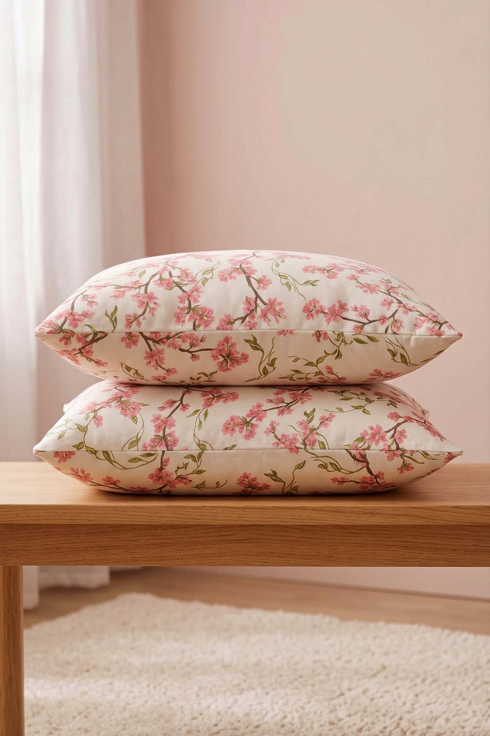 Sakura Cotton 2-Piece Pillowcase Set 50x70 cm
