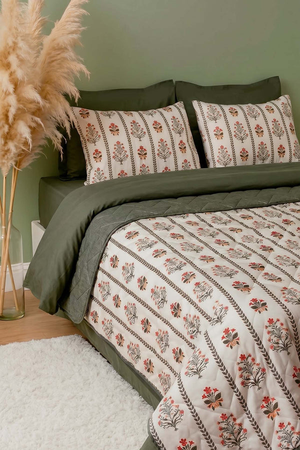 Lora Double Duvet Cover & Bedspread Set – 7-Piece Bedding Set