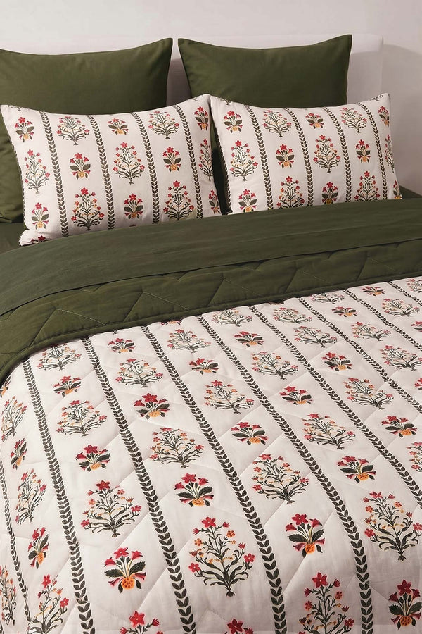 Lora Double Duvet Cover & Bedspread Set – 7-Piece Bedding Set