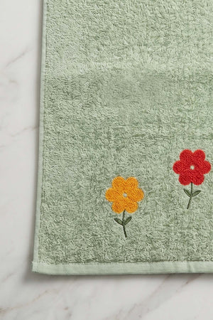 Florita Embroidered 100% Cotton 5-Piece Towel Set 50x90 cm