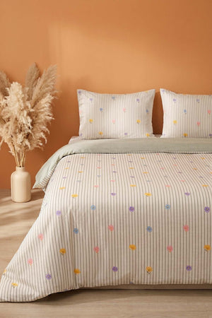 Lisa Single Size Summer Duvet Cover Set – Cotton Blend