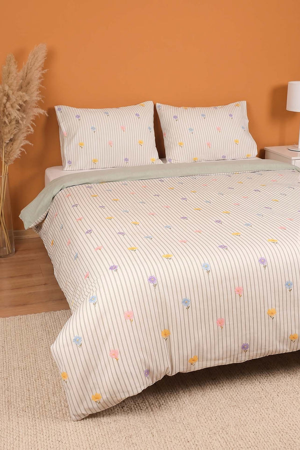 Lisa Single Size Summer Duvet Cover Set – Cotton Blend