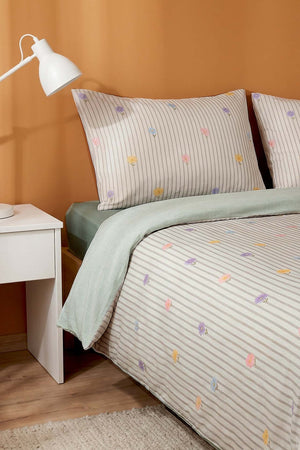 Lisa Single Size Summer Duvet Cover Set – Cotton Blend