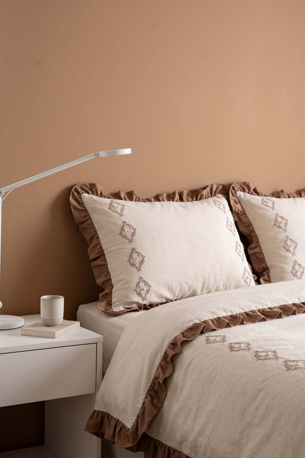 Damask Flora 0 Pamuklu Nevresim Takımı - 4 Parça