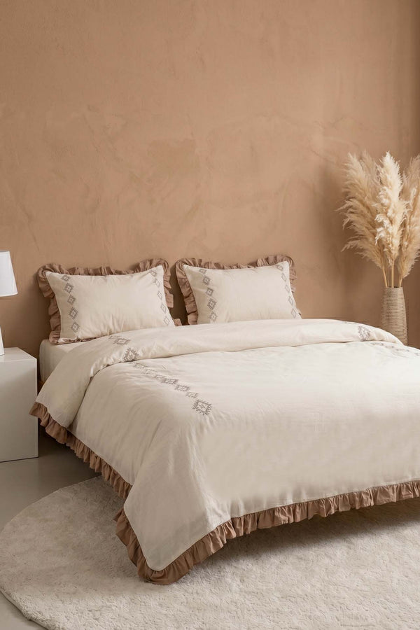 Damask Flora 0 Pamuklu Nevresim Takımı - 4 Parça