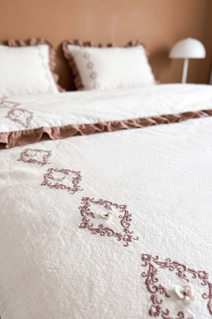 Damask Flora 0 Pamuklu Nevresim Takımı - 4 Parça