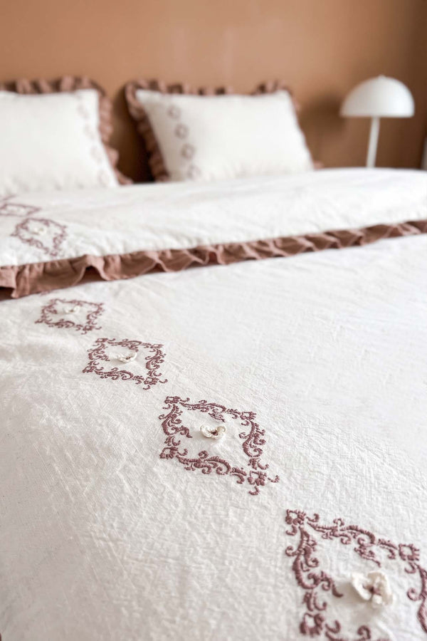 Damask Flora 0 Pamuklu Nevresim Takımı - 4 Parça
