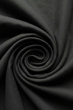 Black Ranforce Cotton Double Fitted Sheet Set – 160 × 200 cm