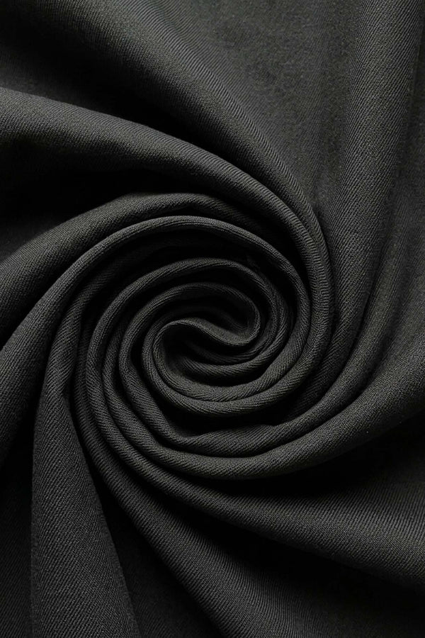 Black Ranforce Cotton Double Fitted Sheet Set – 160 × 200 cm