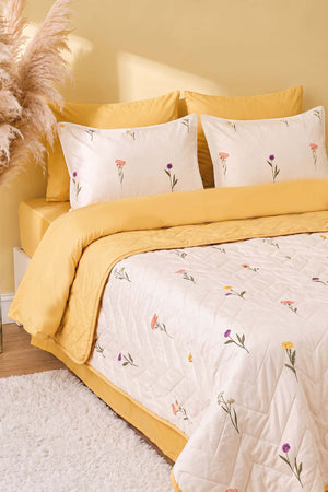 Bella Double Bedding Set with Duvet Cover and Piqué – 7-Piece Bridal Dowry Set