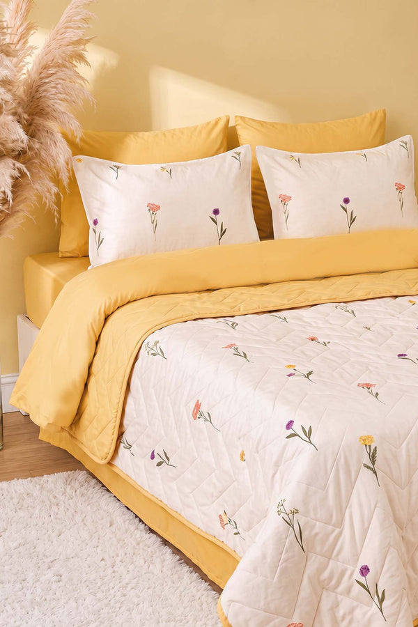 Bella Double Bedding Set with Duvet Cover and Piqué – 7-Piece Bridal Dowry Set