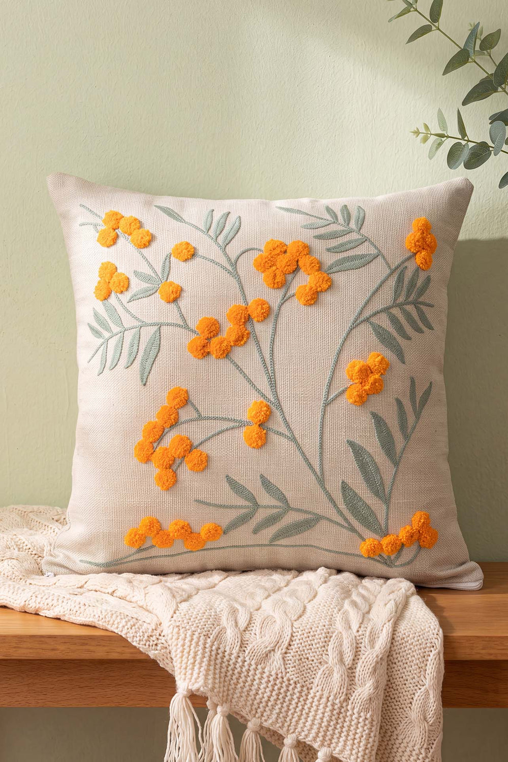 Cluster Pattern Punch Decorative Cushion Cover