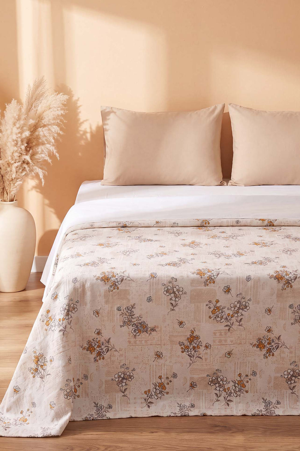 Mink Mandala ern Double Printed Bedspread 200 × 230 cmPatt