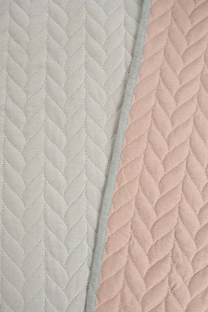 Sea Green Ultrasonic Reversible Double Quilted Bedspread & Pique 180x240 Cm