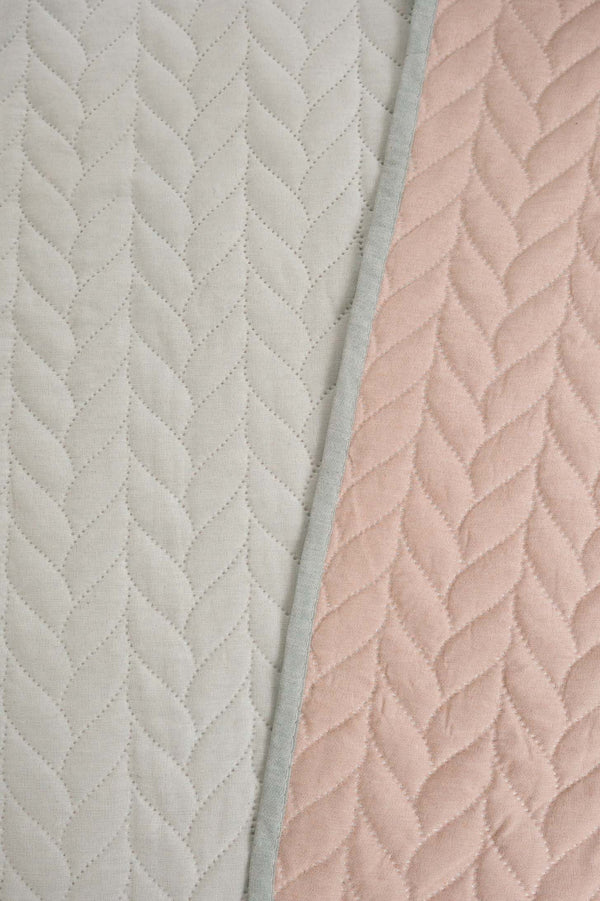 Sea Green Ultrasonic Reversible Double Quilted Bedspread & Pique 180x240 Cm