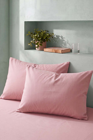 Pudra Pamuklu 2Li Yastık Kılıfı 50X70 Cm